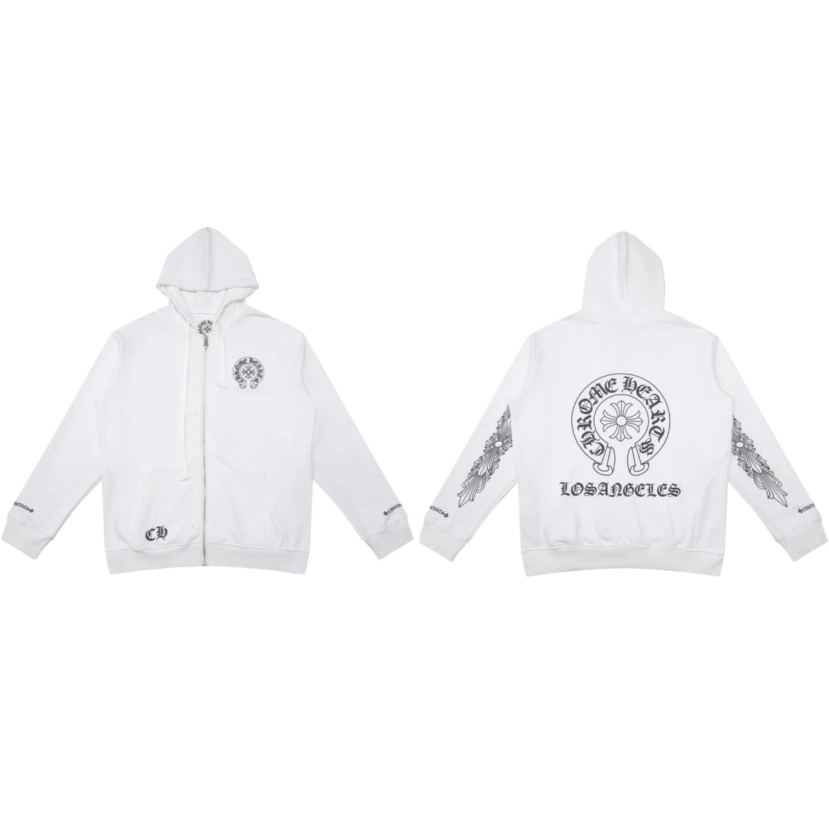 Chrome Hearts Zip Up Hoodie N5009