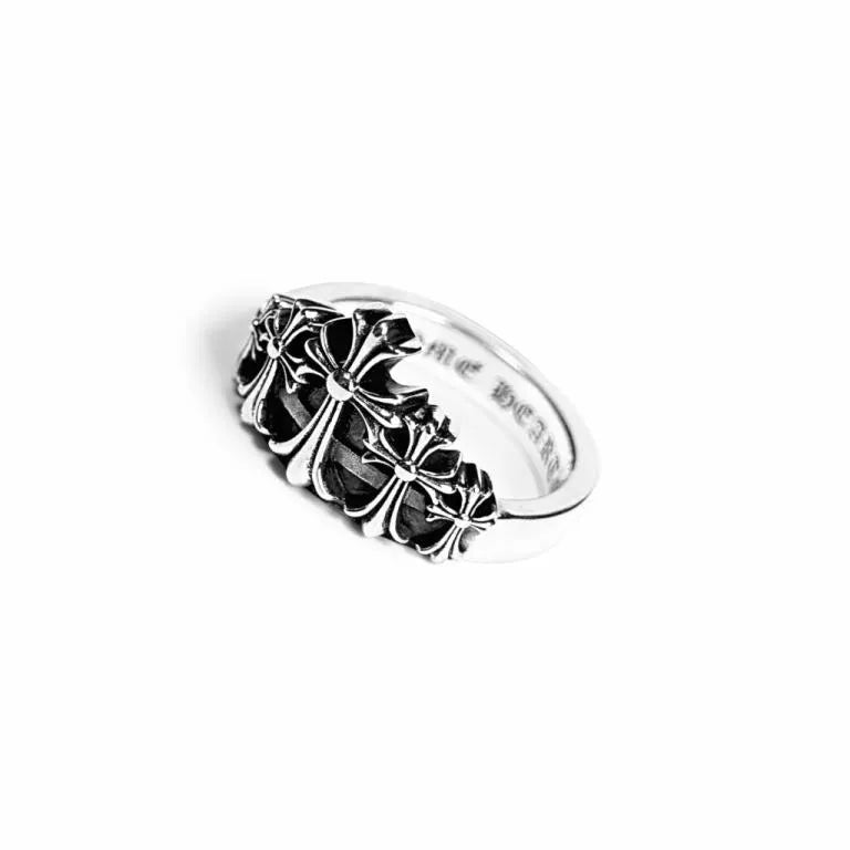 CHROME HEARTS CROSS CROWN RING